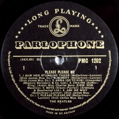 107. BEATLES-PLEASE PLEASE ME-1963-FIRST PRESS(МОNО) UK-GOLD PARLOPHONE-NMINT/NMINT