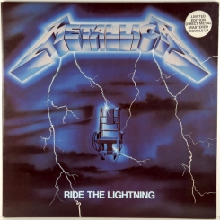 113. METALLICA-RIDE THE LIGHTNING-1984-fist press uk-music for nations-nmint/nmint