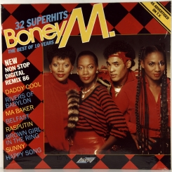 139. BONEY M-THE BEST OF 10 YEARS-32 SUPERHITS-1986-FIRST PRESS UK-STYLUS-NMINT/NMINT