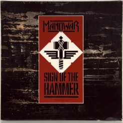 104. MANOWAR-SIGN OF THE HAMMER-1984-ПЕРВЫЙ ПРЕСС -GERMANY-10 RECORDS-NMINT/NMINT