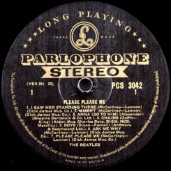 31. BEATLES-PLEASE PLEASE ME(STEREO)-1963-ПЕРВЫЙ ПРЕСС UK-GOLD PARLOPHONE-VG+/EX