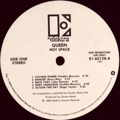 120. QUEEN-HOT SPACE-1982-ПЕРВЫЙ ПРЕСС(ПРОМО) USA-ELEKTRA-NMINT/NMINT