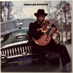 84. JOHN LEE HOOKER-MR. LUCKY-1991-FIRST PRESS UK/EU GERMANY -SILVERTONE-NMINT/NMINT