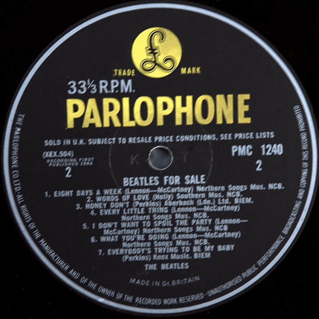 BEATLES-FOR SALE(MONO)-1964-FIRST PRESS UK-PARLOPHONE-NMINT/NMINT