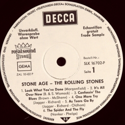 39. ROLLING STONES-STONE AGE-1971-ПЕРВЫЙ ПРЕСС (PROMO) GERMANY-DECCA-NMINT/NMINT